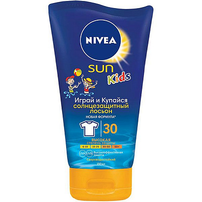 Лосьон солнцезащитный Nivea Sun kids Играй и купайся 150 мл NV 85832